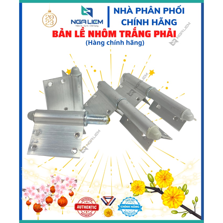 Bản Lề Nhôm Trắng Phải