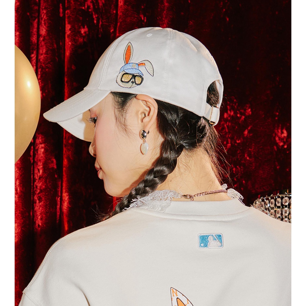 Mũ Lưỡi Trai Cotton Thêu Hình Thỏ Phong Cách Hiphop Thời Trang Mùa Hè Mới