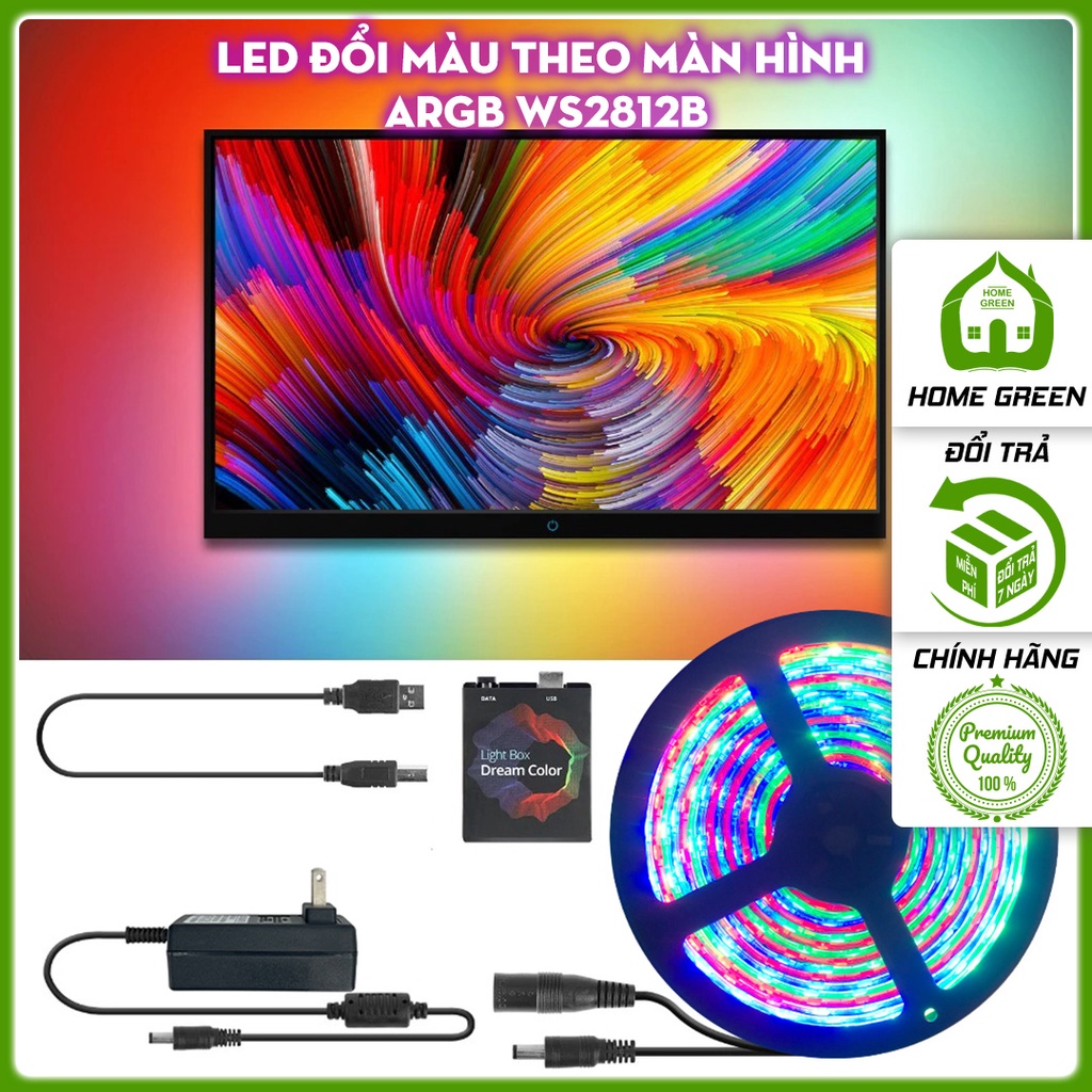 Đèn led Ambilight Ambibox USB chuyển động theo màu màn hình máy tính