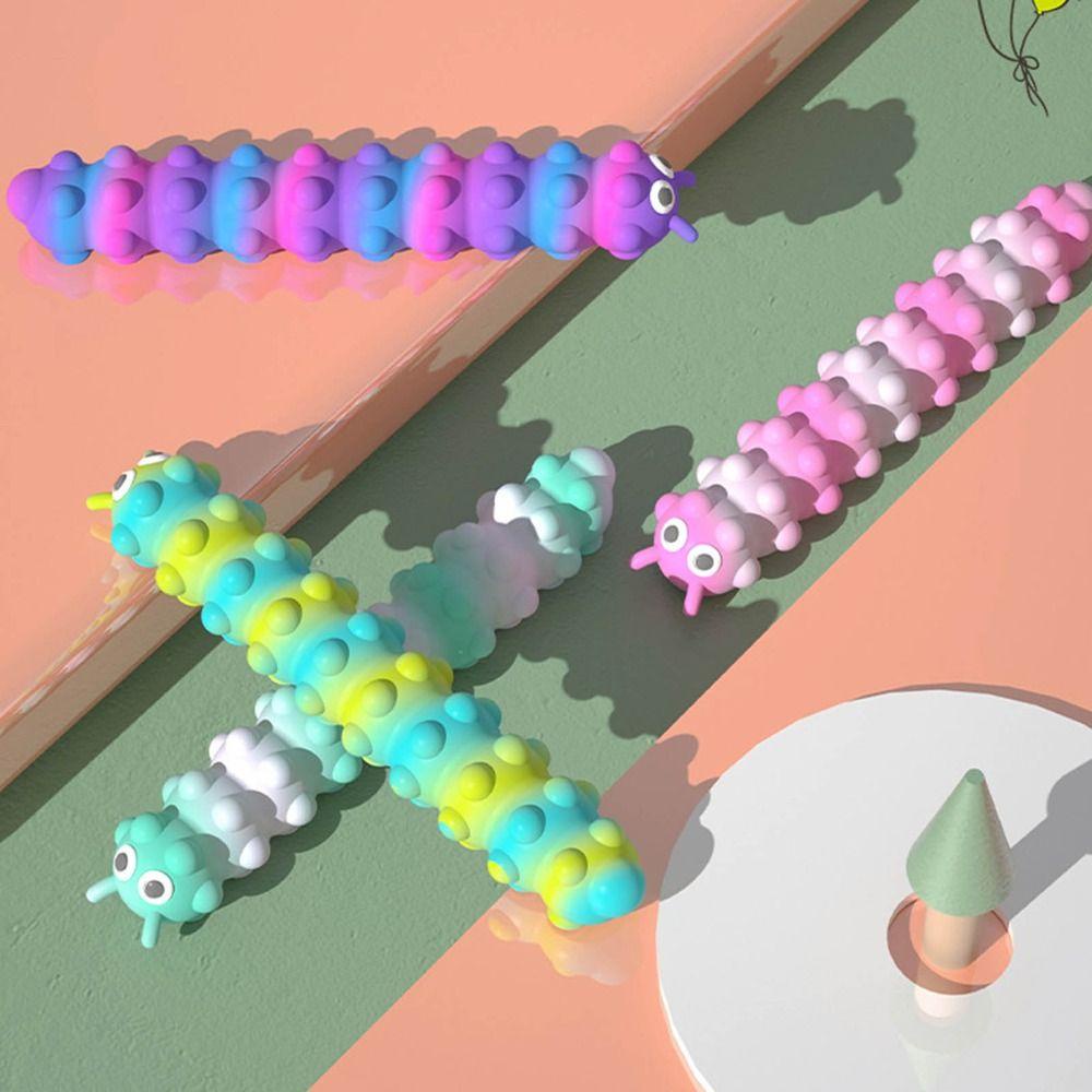 YIYU Đồ Chơi Sâu Bướm Dính Bong Bóng Nhiều Màu Sắc Tương Tác Giải Tỏa Căng Thẳng