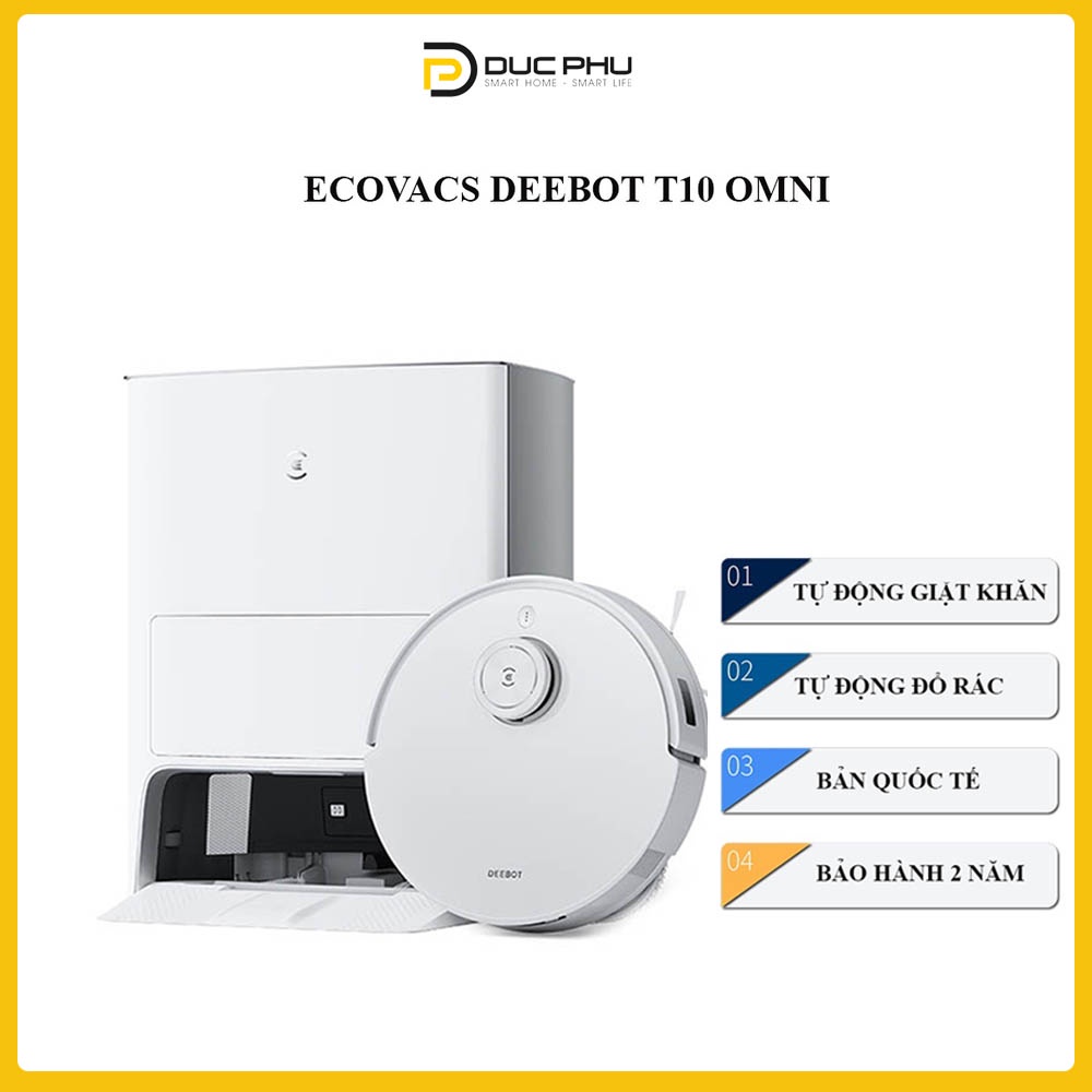 Robot hút bụi lau nhà toàn năng Ecovacs Deebot T10 Omni | BigBuy360 - bigbuy360.vn