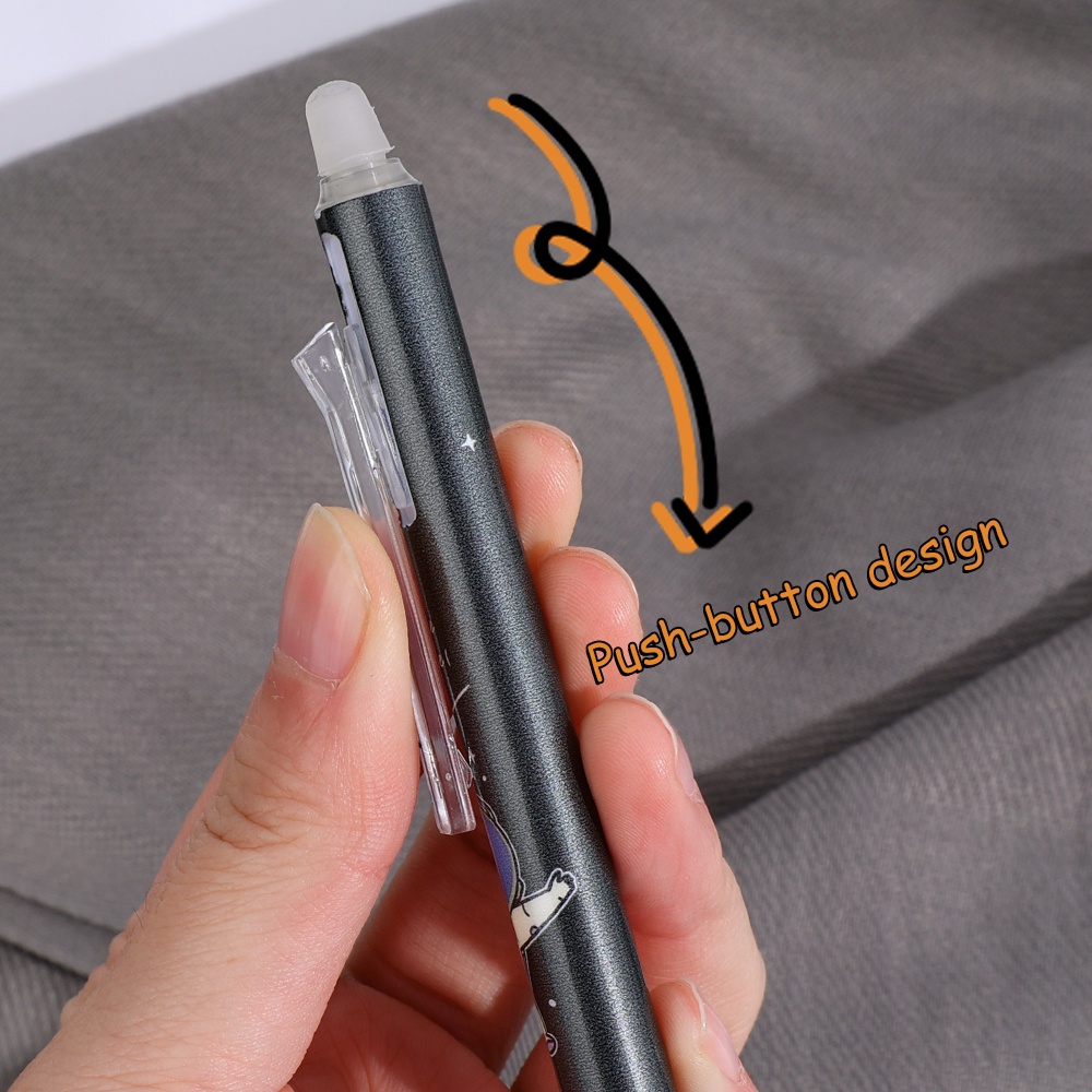 Bút Bi Mực Đen / Xanh Ngòi 0.5mm Kiểu Dáng Ngẫu Nhiên