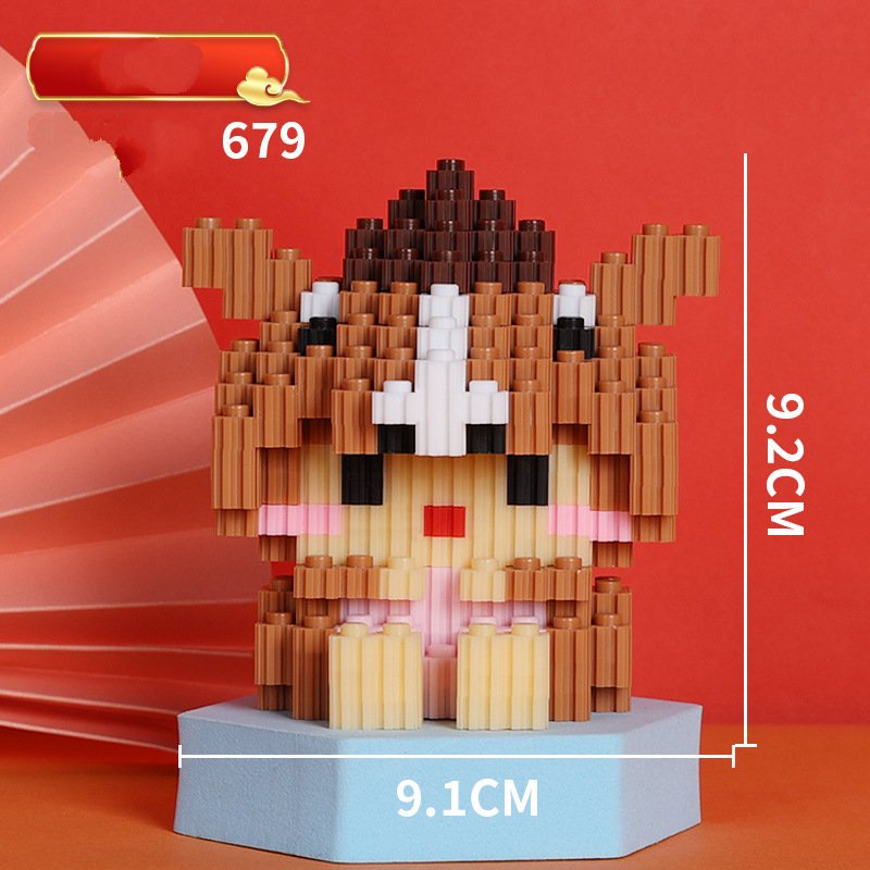 XẢ KHO Mô Hình Lắp Ráp 3D 12 Con Giáp Đồ Chơi Mini Cute Khác Nhau, Xếp Hình Hoạt Hình Dễ Thương Cho Các Bé -Minkey