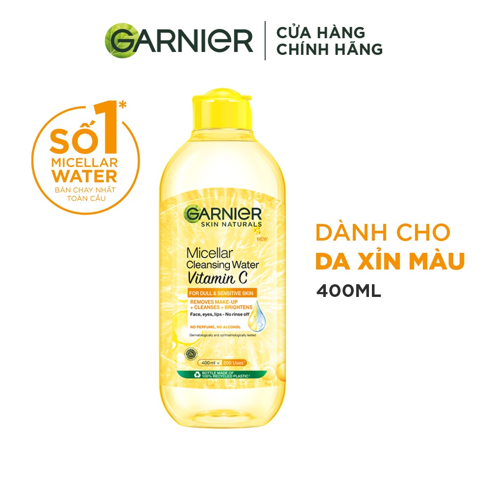 Nước tẩy trang Garnier Micellar Cleansing Water 400ml