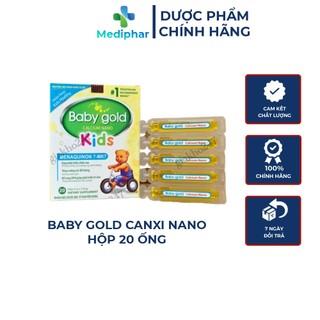 Baby gold calcium giúp xương và răng chắc khỏe giảm còi xương ở bé - USA Pharma