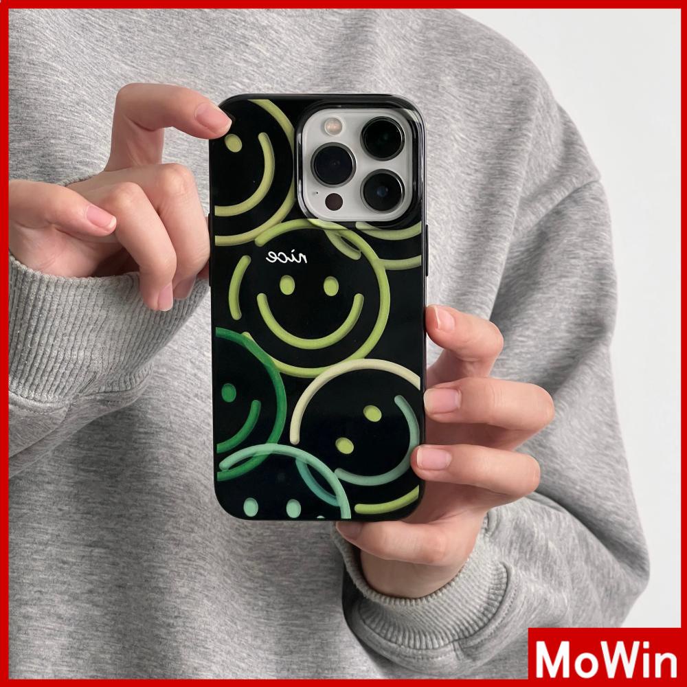 Ốp điện thoại đen dẻo in trái tim chữ Smile thích hợp cho iPhone 13 Pro max 12 Pro Max 11 xr xs 7Plus 7 8 14 Pro Max