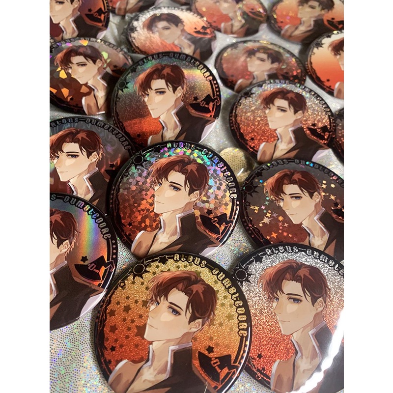 Fantastic Beasts and Where to Find Them GGAD Grindelwald Dumbledore thẻ vuông thẻ trong suốt cuống vé Badge