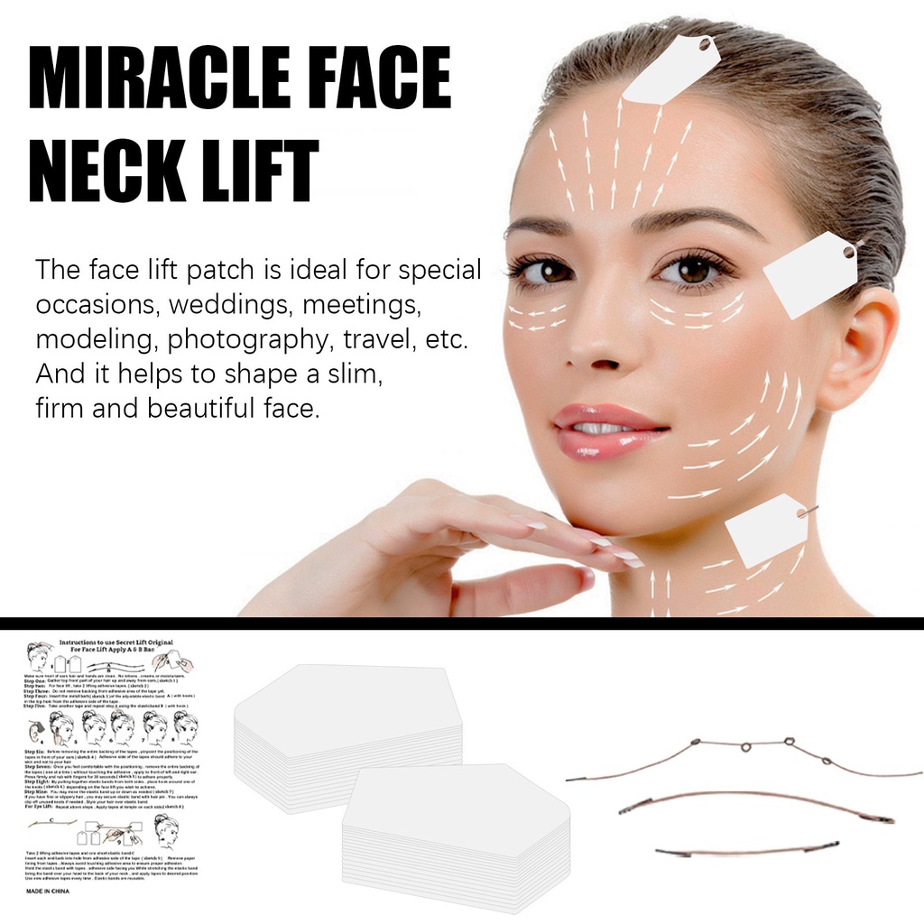 Set 40 Miếng Dán Nâng Cơ Mặt Tạo Cằm Chữ V Săn Chắc Da LEWEDO
