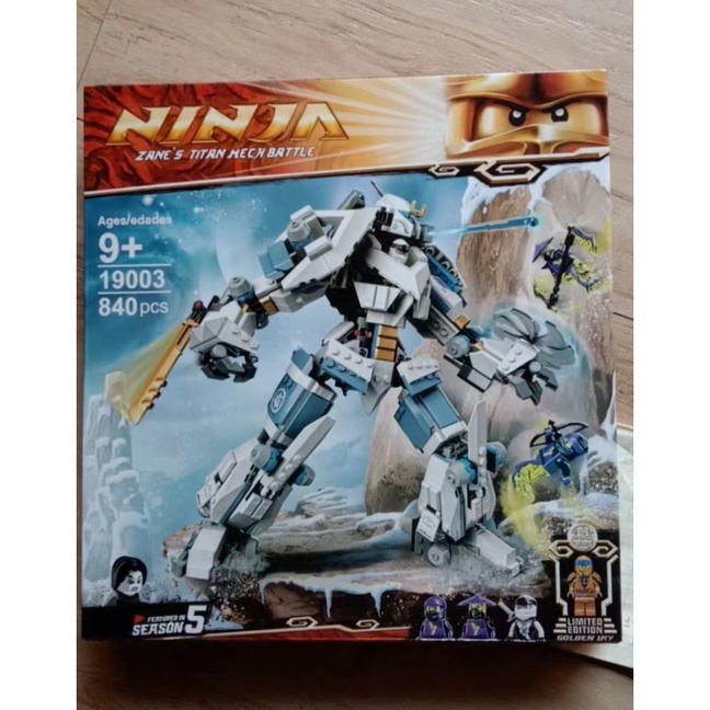 Đồ chơi Lắp ráp Mô hình Zane's Titan Mech Battle 19003 840pcs