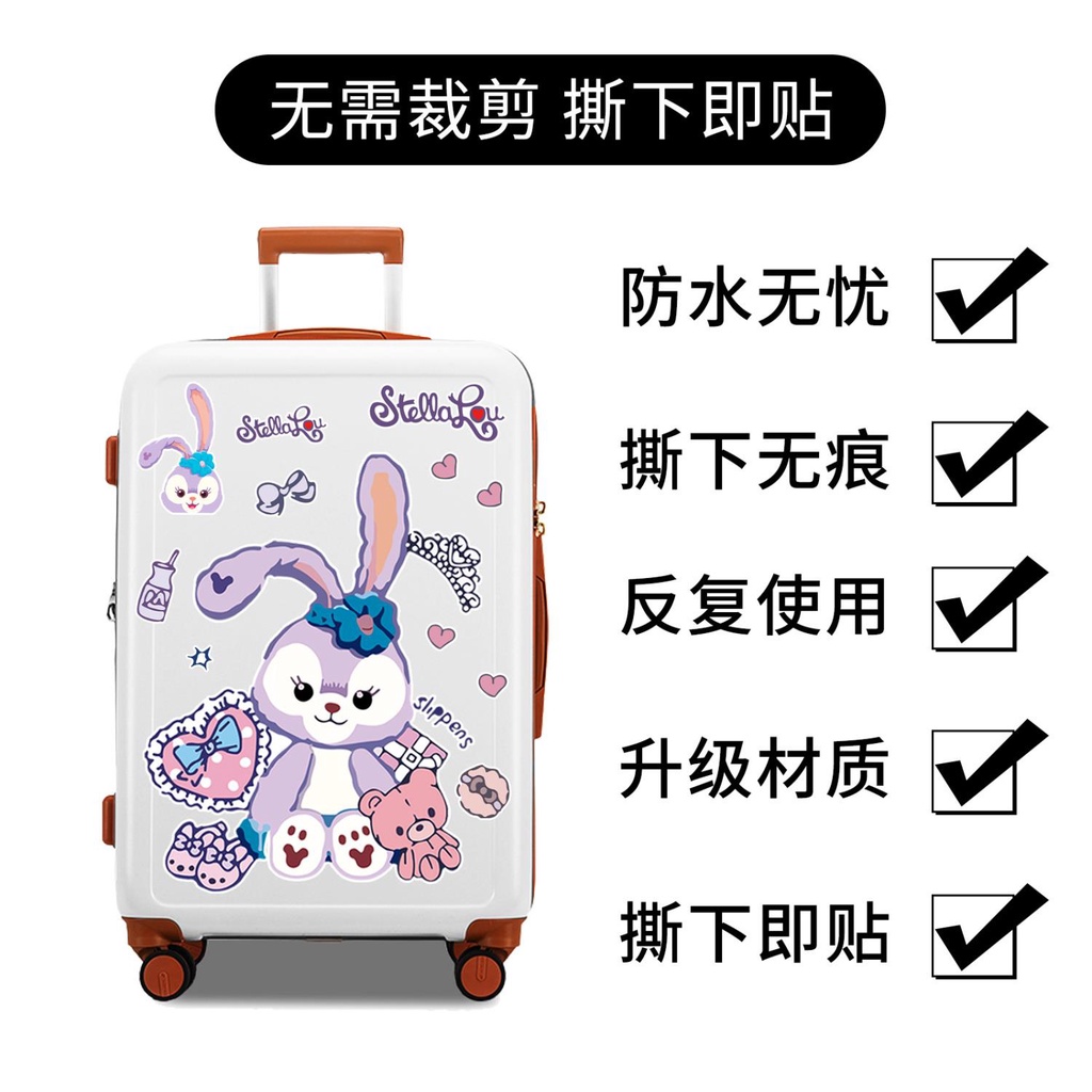 Miếng Dán Trang Trí Vali Hành Lý / Xe Hơi / Xe Tải Cỡ Lớn Chống Thấm Nước Họa Tiết Hoạt Hình Dễ Thương
