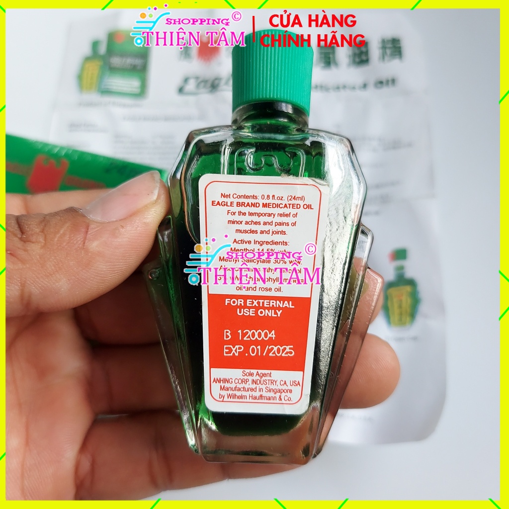 Dầu Gió Xanh Con Ó 24ml Hàng Usa Mỹ