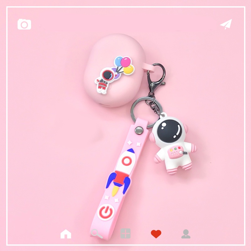 Vỏ Bảo Vệ Hộp Sạc Tai Nghe xiaomi redmi Buds 4 redmi buds4 pro Bằng Silicon Họa Tiết Hoạt Hình Chú Thỏ / Phi Hành Gia Dễ Thương