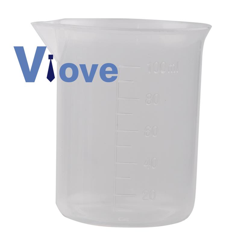 Cốc Đong Bằng Nhựa Màu Trắng Trong Suốt Dung Tích 100mL