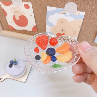 Topping hoa quả miniature trang trí bánh kem, đồ ăn đất sét