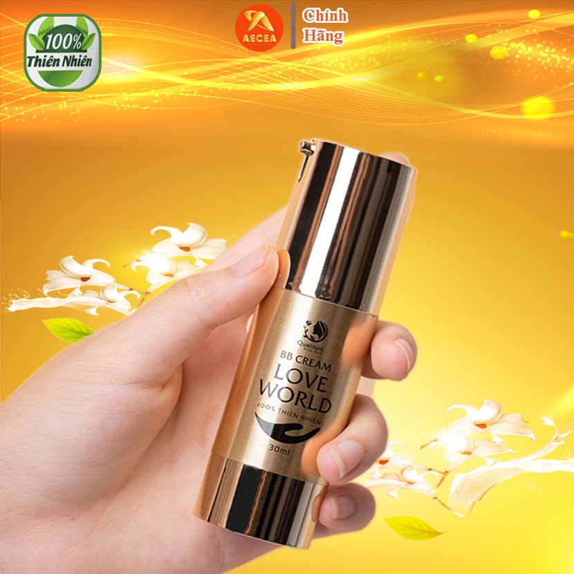 BB CREAM DƯỠNG DA CHỐNG NẮNG CHỐNG LÃO HÓA CHE MỜ VẾT THÂM SE KHÍT LỖ CHÂN LÔNG-SỮA RỬA MẶT TRÁI NHÀU LOVE WORLD