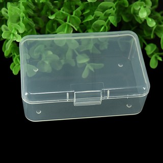 Storage Box Case Plastic Clear Organizer Small Transparent Rectangular Collection Container