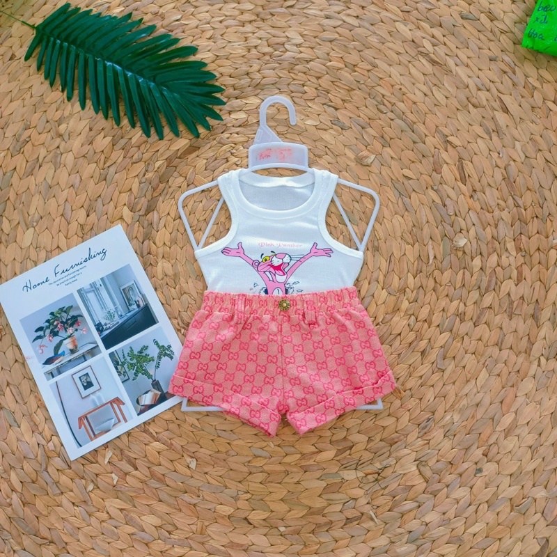 Set Áo Dây Quần Guccii 2 Màu Xinh Cho Bé