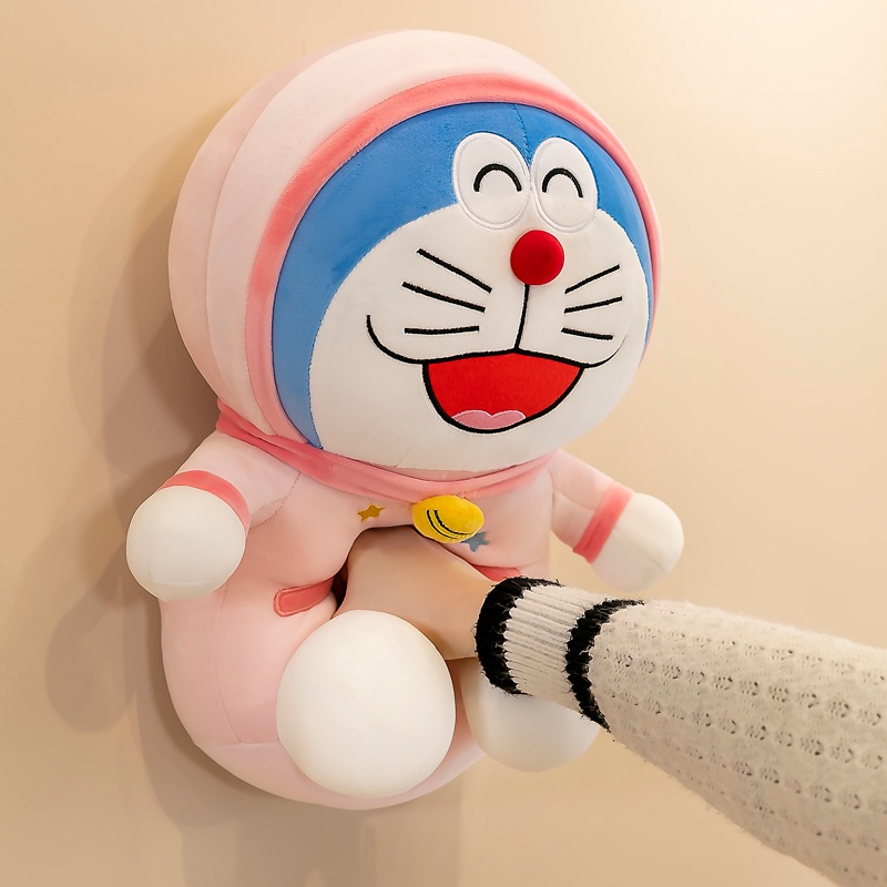 Gấu bông Doreamon phi hành gia, gấu bông dễ thương kích thước 30 50 và 75cm, chất liệu miniso bông trắng tin khiết