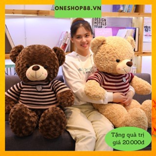 Thú gấu nhồi bông, gối ôm Tedy to bự đủ kích thước 60cm, 75cm, 1m, 1m2 ,1m4, làm quà tặng siêu dễ thương