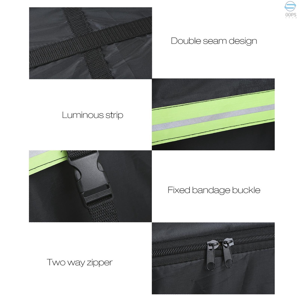 Túi Đựng Hành Lý Gắn Nóc Xe Hơi Chống Nước Có Dải Phản Quang Thông Dụng Cho Hoạt Động Ngoài Trời