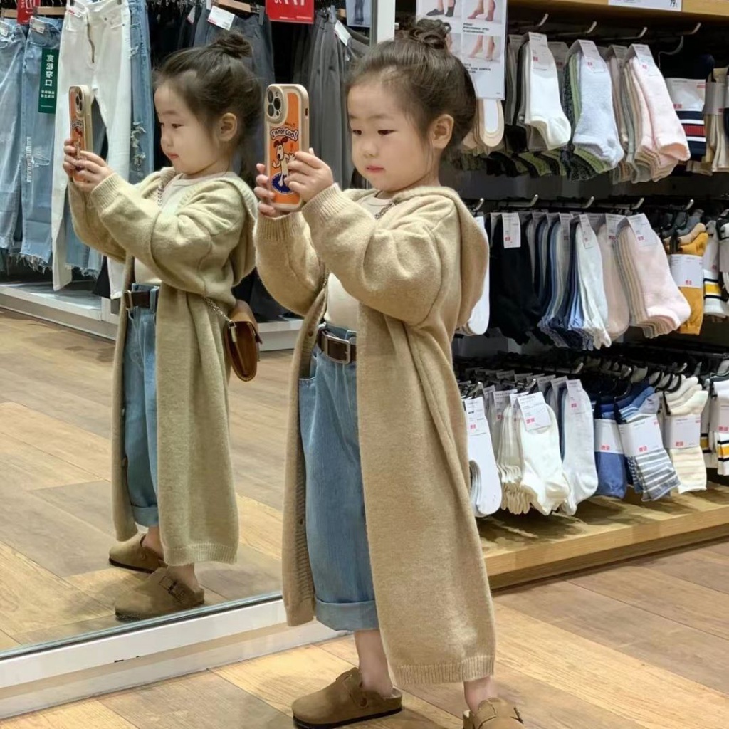 Áo Khoác Cardigan Dệt Kim Dáng Dài Có Mũ Trùm Thời Trang Thu Đông Phong Cách Mới 2022 Cho Nữ