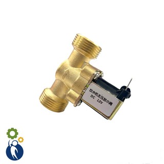 Van Điện Từ 12V Phi 27 Không Áp Lực Nước Thường Đóng Thân Đồng