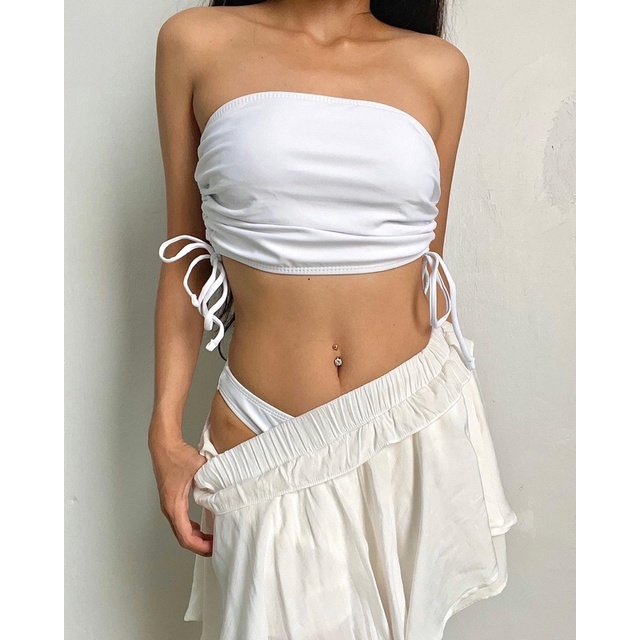 Bikini 2 mảnh quây dây rút điều chỉnh bên hông