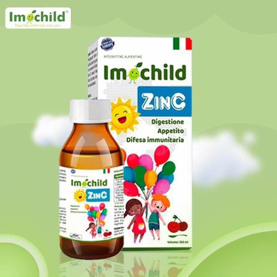 Siro ZinC Imochild bổ sung Kẽm, Magie, Lysin giúp bé ăn ngon miệng, cải thiện tiêu hóa