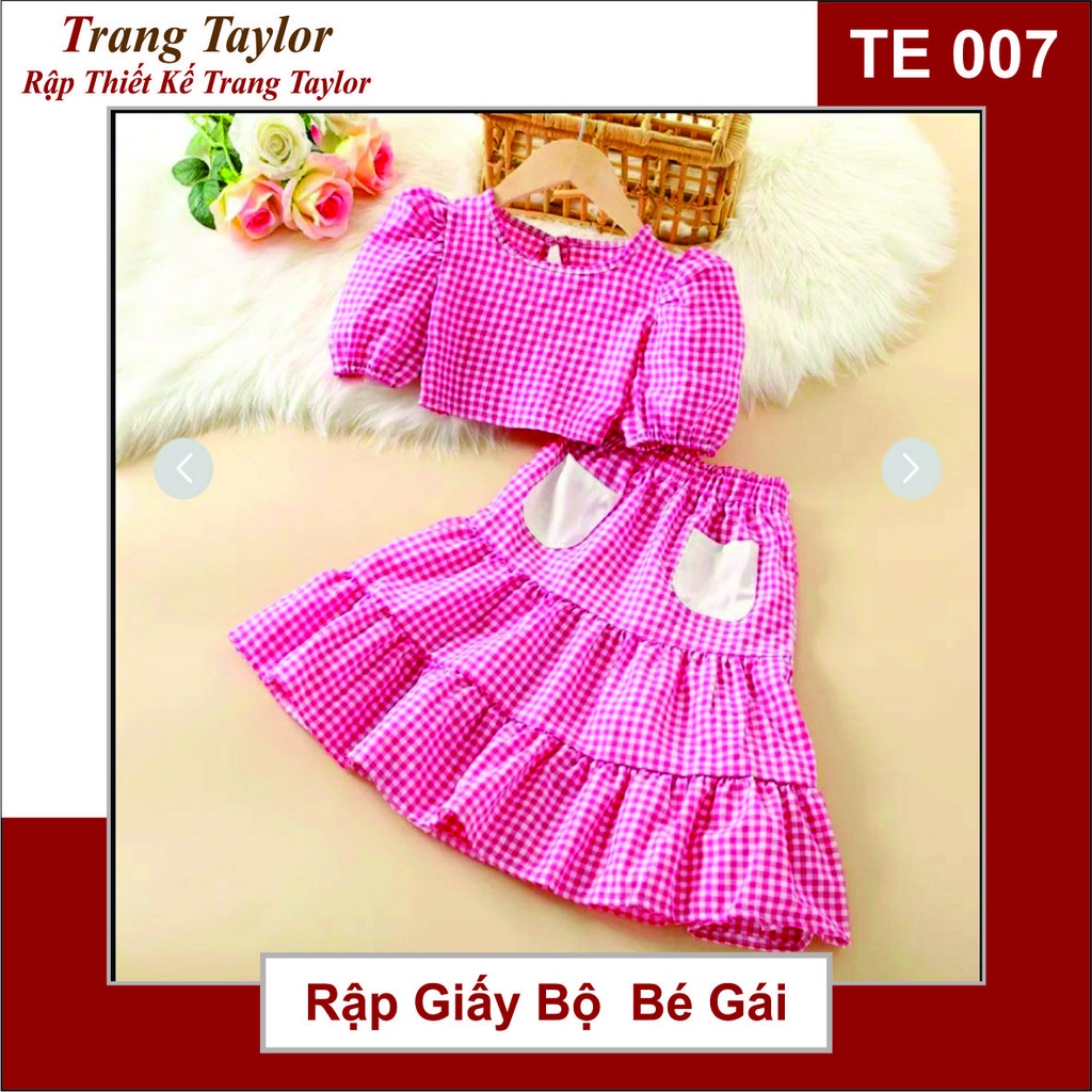 Rập Giấy Bộ Bé Gái TE007