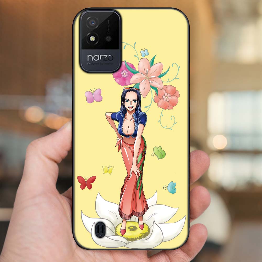 Ốp lưng Realme Narzo 50i viền đen in hình Nico Robin One Piece Đảo Hải Tặc