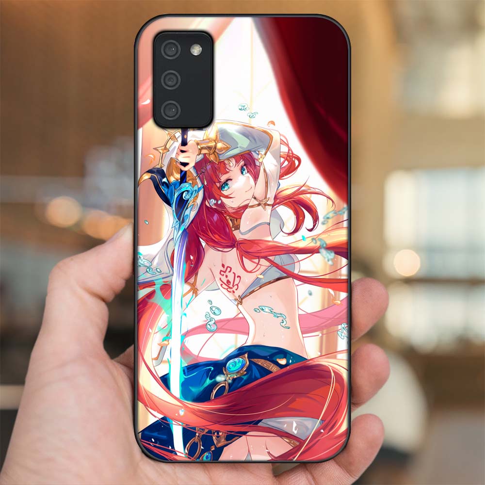 Ốp lưng Samsung A02s viền đen in hình Nilou Genshin Impact