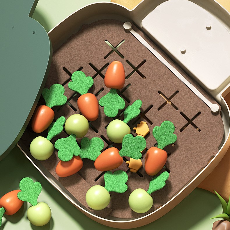 Đồ Chơi Giáo Dục Trẻ Em Sớm Montessori Kích Thích Tư Duy Tính Toán Bằng Trò Chơi Kéo Củ Cải-Cân Đo Cà Rốt