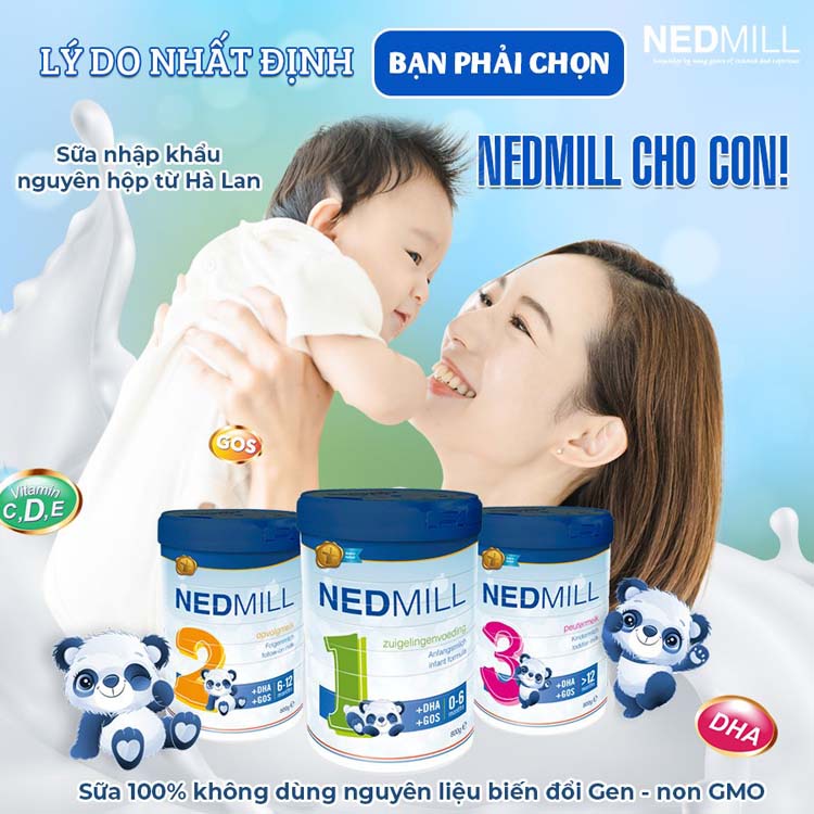 Sữa Nedmill  nhập khẩu hà lan.