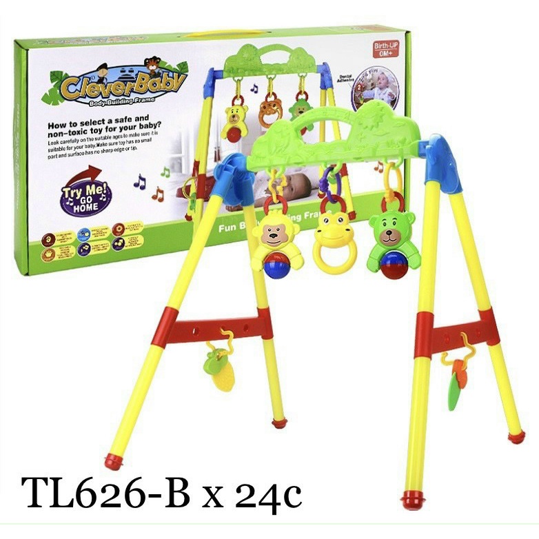 Kệ chữ A cho bé có nhạc vui chơi phát triển vận động, màu sắc sinh động, khung nhựa chắc chắn
