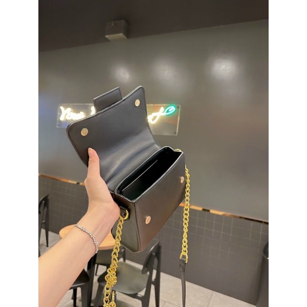 Túi cầm tay đeo chéo khoá xoắn mới sang trọng