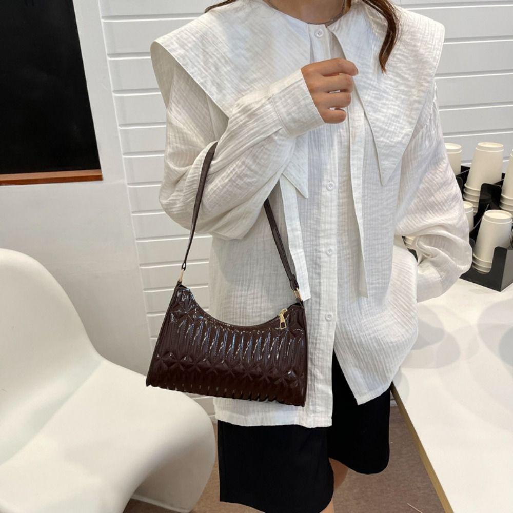 Túi Xách Đeo Vai Họa Tiết Thêu Đơn Giản Phong Cách Retro