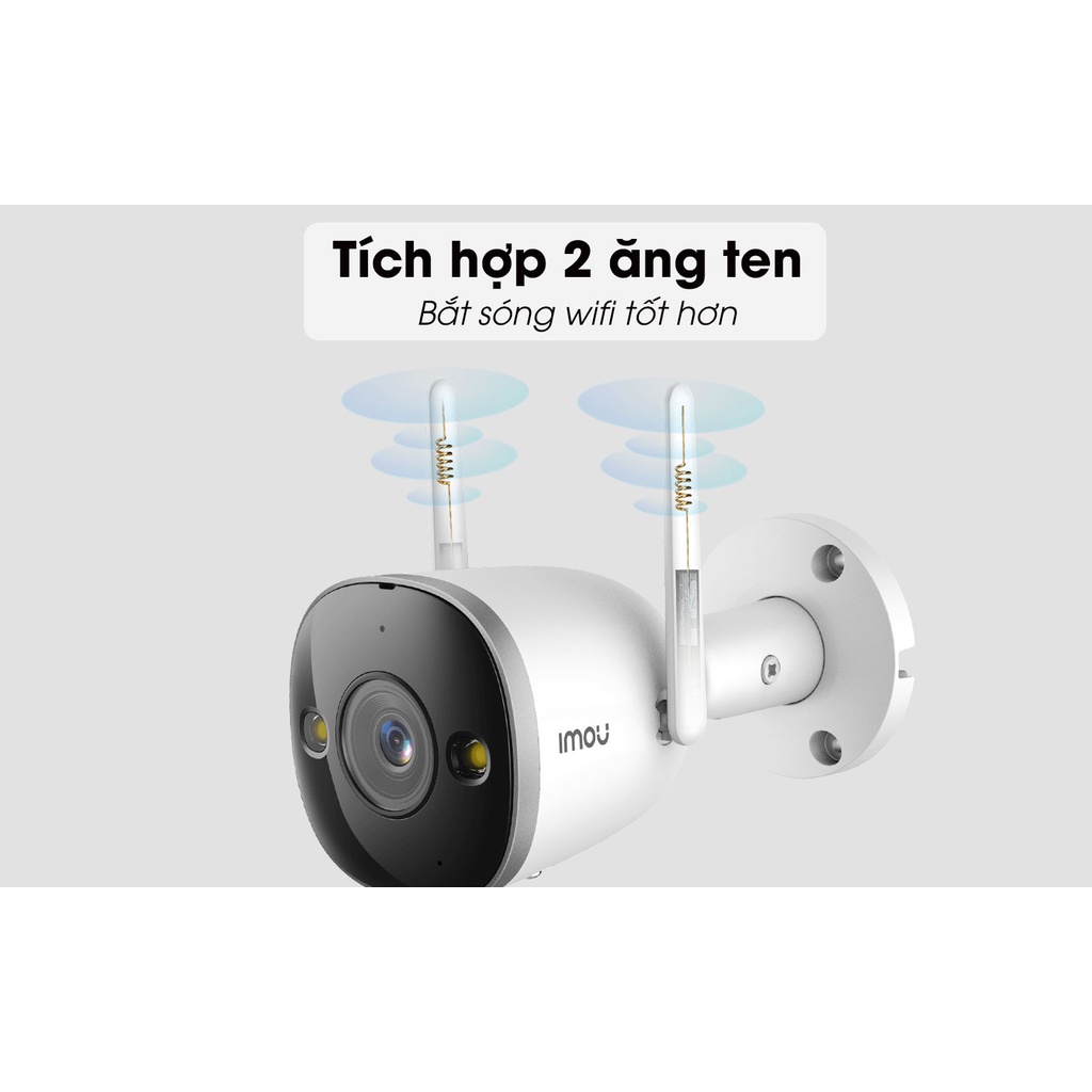Camera IMOU WIFI F26FP Full Color 2MP Ngoài Trời -Đàm thoại 2 chiều-Có màu ban đêm - IP67 - TQT SMART