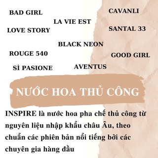 Nước hoa Nữ 𝑴𝒂𝒏𝒐𝒏 𝑪𝒐𝒄𝒐 𝑰𝒏𝒔𝒑𝒊𝒓𝒆 (Dupe Coco Mademoiselle CHANEL) 10mL