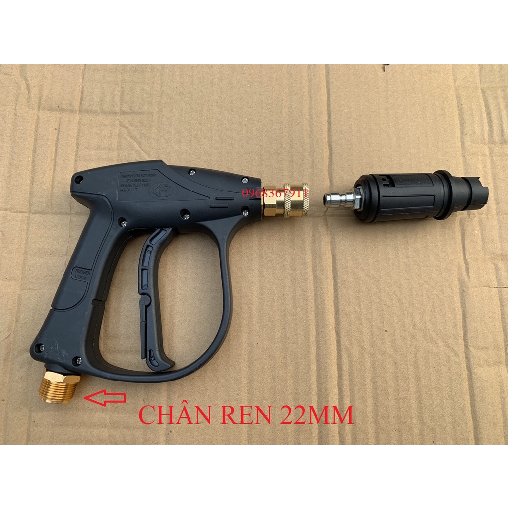 Súng rửa xe áp lực cao và bộ nối nhanh 1/4