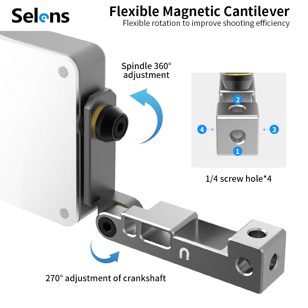 Selens Đèn LED Hỗ Trợ Ánh Sáng Khi Quay Video