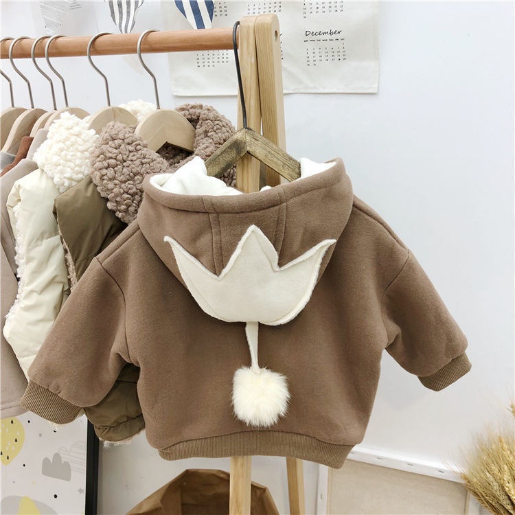 Áo nỉ bông hoodie dày ấm nhiều mẫu trẻ em 2022 Phong Cách Hàn Quốc Thời Trang Thu Đông Cho Bé