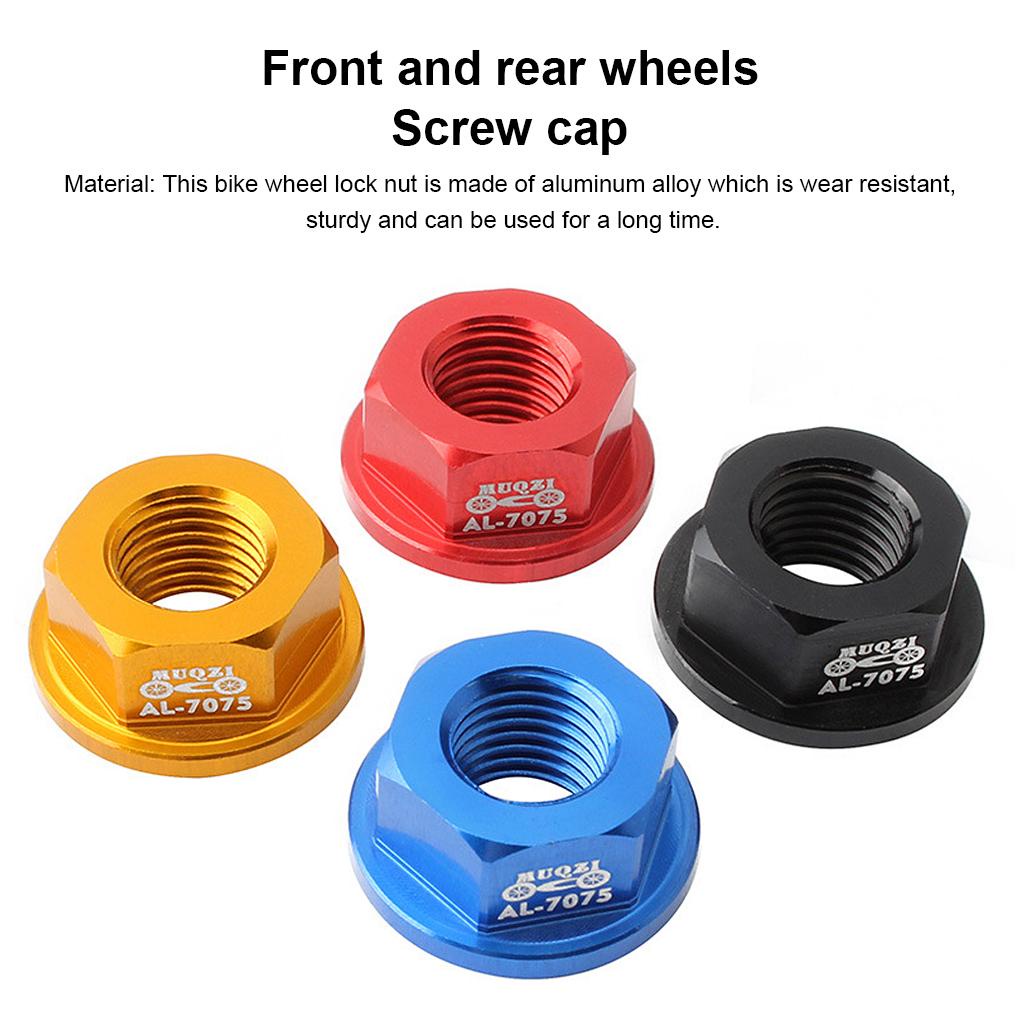 Đai Ốc M8 Bằng Hợp Kim Nhôm Thay Thế Chuyên Dụng Cho Khóa Bánh Xe Đạp