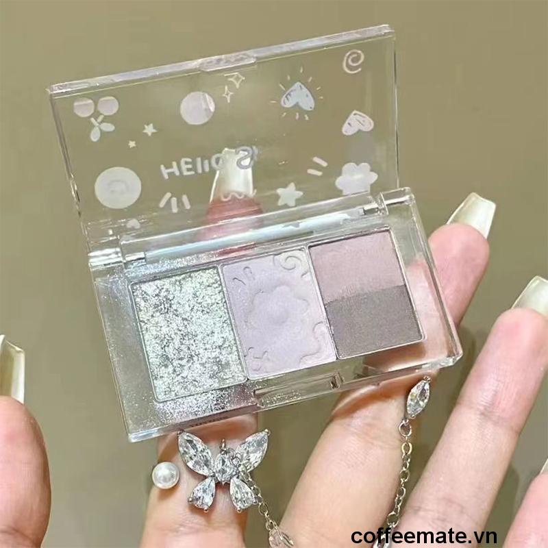 【coffeemate】⚡Bảng Phấn Mắt Bỏ Túi 4 Ô Màu HOLD LIVE Hello Smile