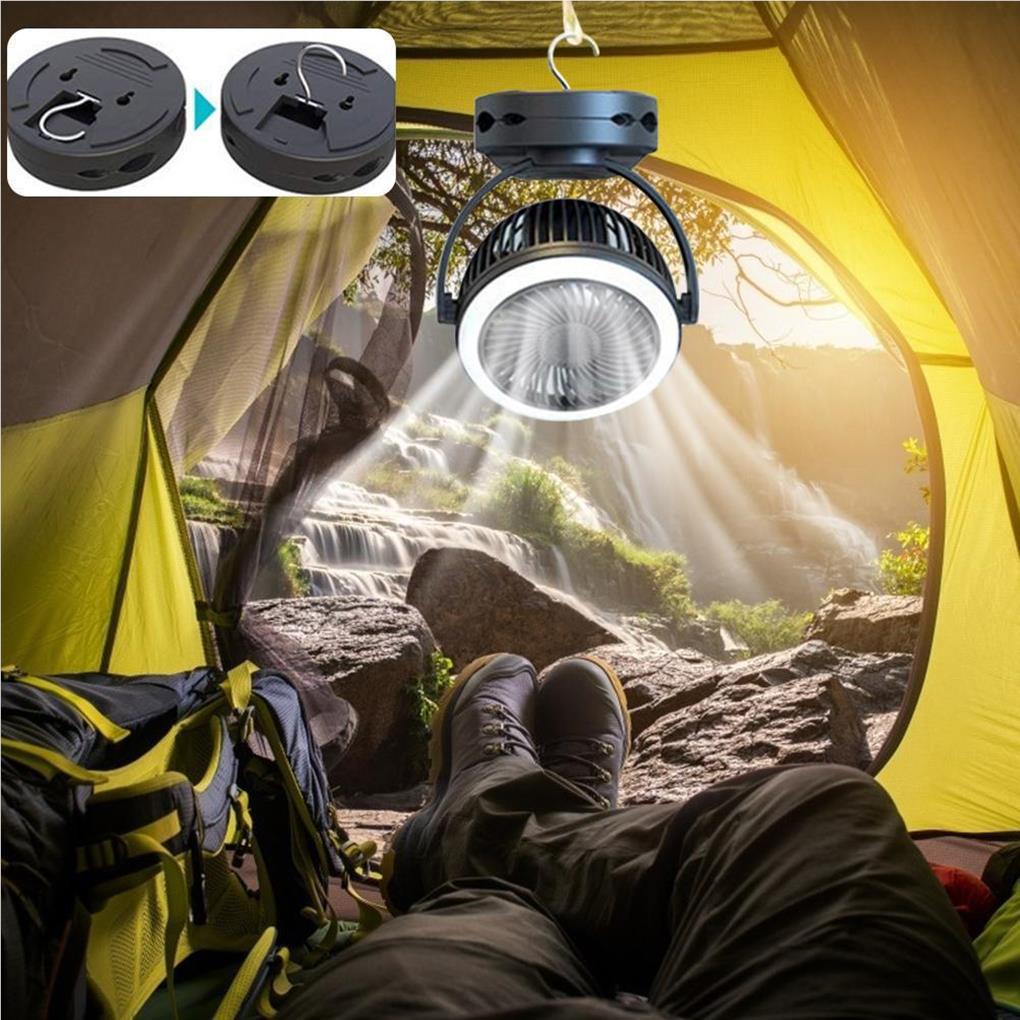 Quạt Làm Mát Bằng ABS Tiết Kiệm Pin Có Đèn Tháo Rời Được Tiện Lợi