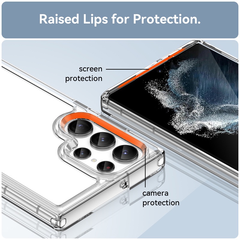 Ốp Điện Thoại TPU Mềm Trong Suốt Chống Sốc Cho Samsung Galaxy S22 Ultra Galaxy S22 +