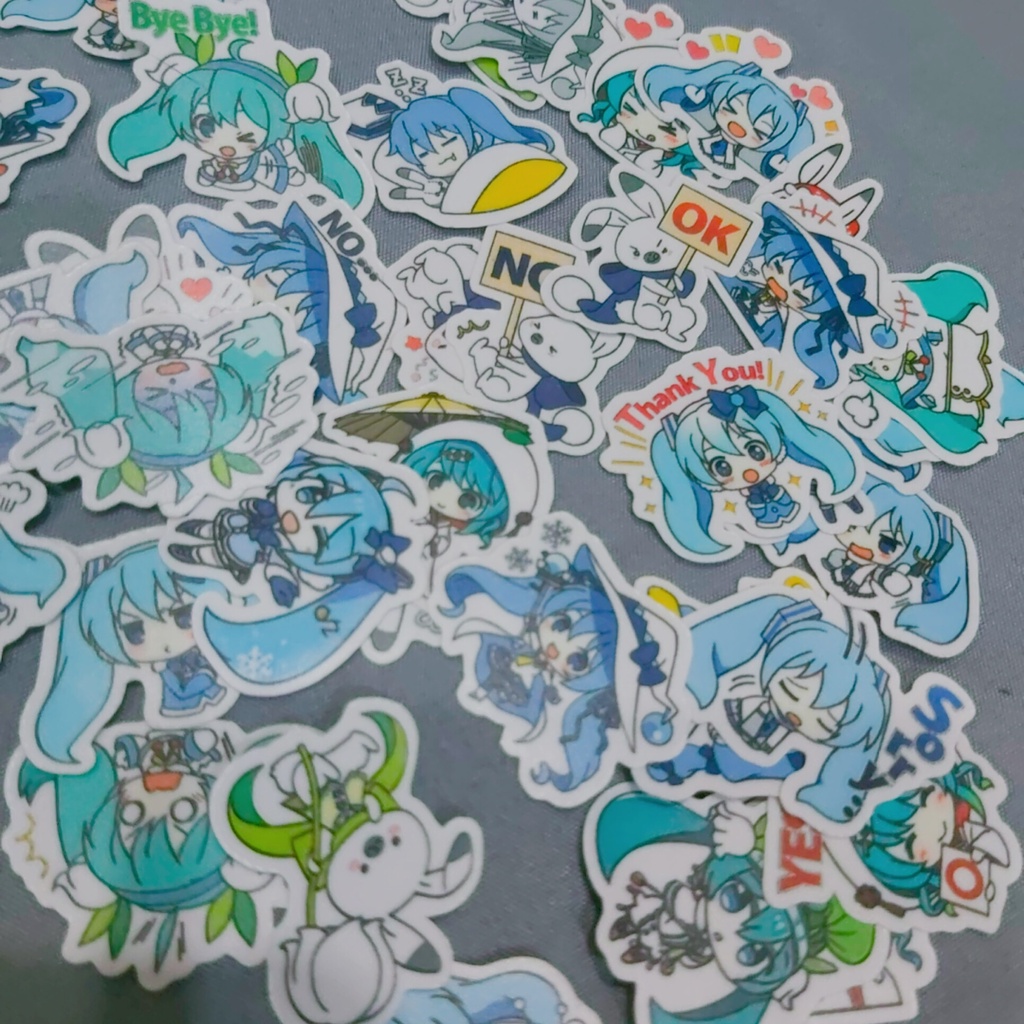 10 sticker Hatsune Miku trang trí sổ