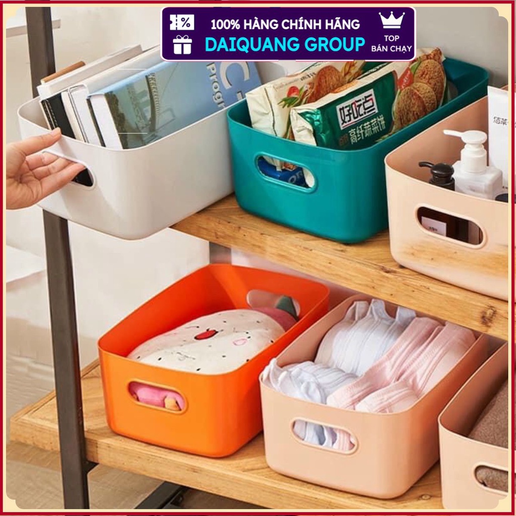 Set 3 giỏ đựng đồ ,mỹ phẩm ,quần áo, đồ dùng trong bếp bằng nhựa đa năng 𝐃𝐀𝐈𝐐𝐔𝐀𝐍𝐆𝐆𝐑𝐎𝐔𝐏