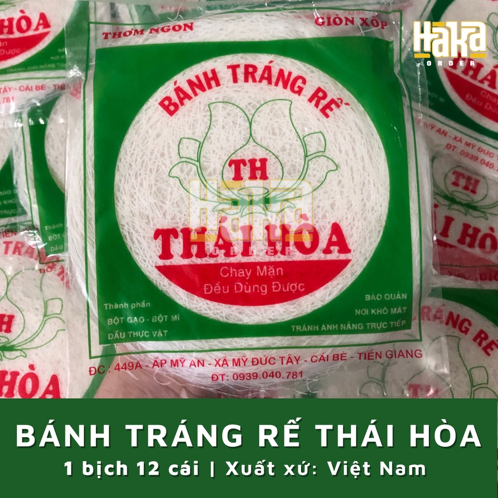 BÁNH TRÁNG RẾ CUỐN CHẢ GIÒ THÁI HÒA GÓI 12 CÁI