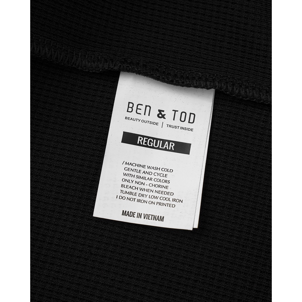 Áo polo nam BEN & TOD R1300BB216 vải cotton 4 chiều co giãn cao cấp họa tiết dày dặn thoải mái OUTLET 289