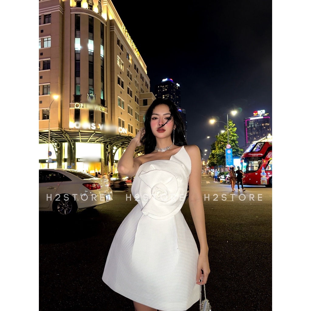 ĐẦM XỐP XÒE 1 HOA - QA03088